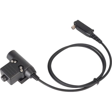Adaptateur PTT U94 pour talkie-walkie Sepura STP8000, STP8030, STP8035 et STP8038 (câble de connexion pour casque). (1/5)