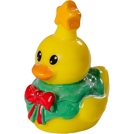 Canards Miniatures Figurines d'animaux, Ornement, Collection Figurines D'Animaux Miniatures En Résine De Noël pour Déco Bureau, Cadeaux Fête, Garnitures Chaussettes, Ornement Gâteau, (1/5)