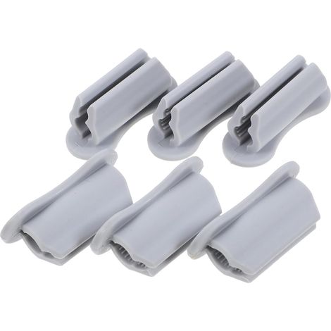 Paquete de 20 portalápices, portalápices autoadhesivos de silicona para escritorio, ideales para pizarras de aula, color gris, 2 x 4,7 cm. (1/5)