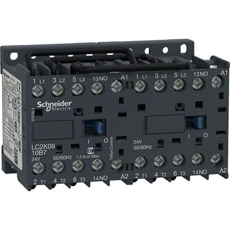 TeSys LC2K - contacteur inverseur - 3P - AC-3 440V - 9A - bobine 24Vca  - LC2K0910B7
