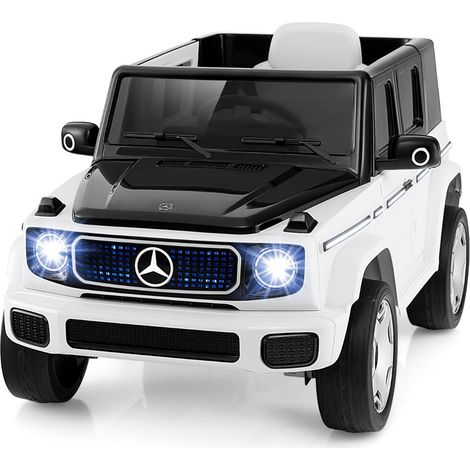 Auto elettrica 121 x 74 x 62 cm trazione integrale telecomando modalità manuale stile moderno PP bianco 200018237