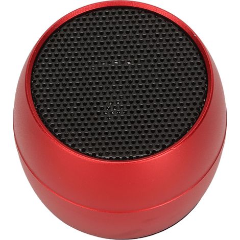 Mini enceinte Bluetooth étanche IP67, chargement USB, micro intégré, portable et sans fil, idéale pour la douche, la salle de bain ou la voiture (rouge). (1/5)