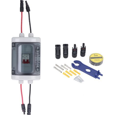 Gleichstrom-Leistungsschalter, Überlastschutz, Solar-PV-Trennschalter mit wasserdichtem Gehäuse (IP65), 500 V, 16 A (1/5)
