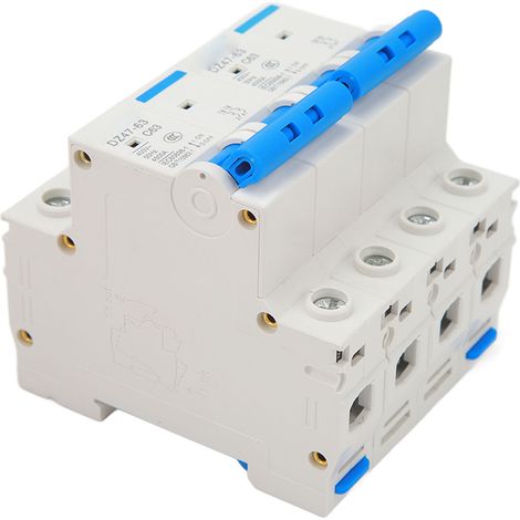 Disjoncteur bipolaire à verrouillage, capacité de coupure de 4 500 A, commutateur de transfert à double verrouillage d'alimentation, 400 V, 63 A (1/5)