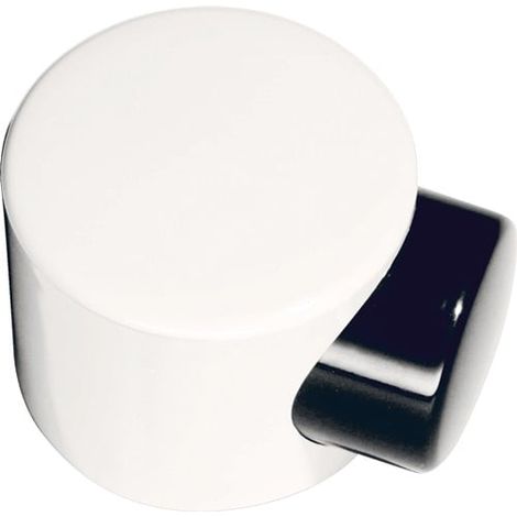 HEWI butoir de porte au sol 615 90 D.52mm H.42,5mm 90 noir profond montage sur cheville - 615 90 (1/3)