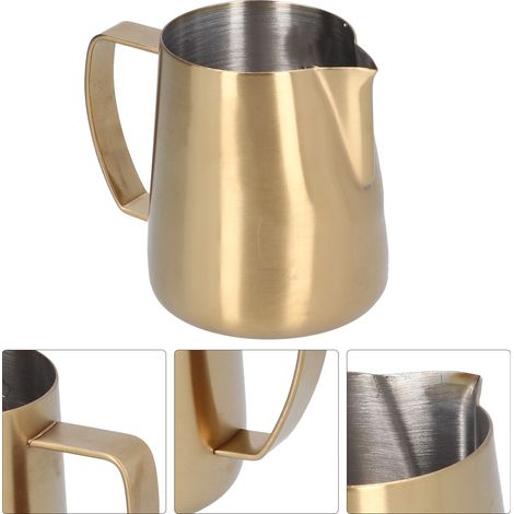 Pichet à latte art en acier inoxydable avec motif cygne, 400 ml. (1/5)