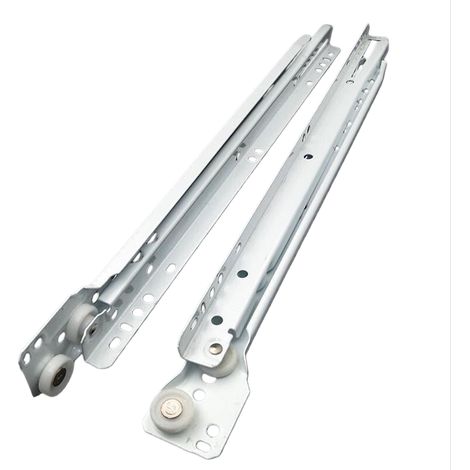 Glissières pour Tiroirs À Sortie Totale 40cm, Coulisses À roulettes pour Tiroir avec Vis Rail Coulissante Charge Lourde 30kg pour Tiroirs Meuble (1/5)