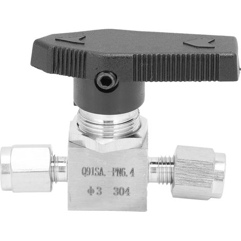 Soupape en acier inoxydable 304, haute pression, aiguille, régulation de débit pour eau, gaz, liquide, modèle SS‑44S6Ф3 (1/5)