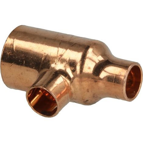 Raccord à braser cuivre té réduit 22 x 12 x 12 mm