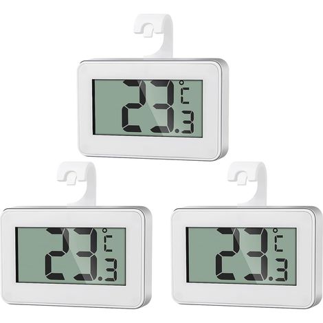 3 mini termómetros digitales, termómetro para congelador y termómetro digital para refrigerador. (1/5)