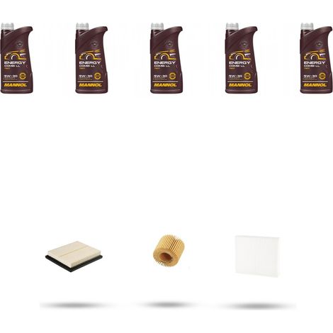 Kit tagliando 3 FILTRI e 5L OLIO compatibile con Toyota Rav IV 2.5 Hybrid 145kw Dal 2015 (1/5)