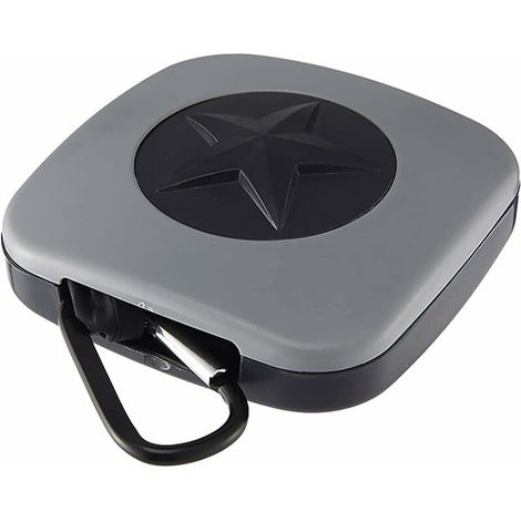 EASYCOMFORT Sac à Provisions Rotatif, Sac à Provisions Portable Pliable, Sac de Rangement des Aliments, Adapté Au Pique-Nique en Plein Air et Au Camping,Star Twist,Gris (1/4)