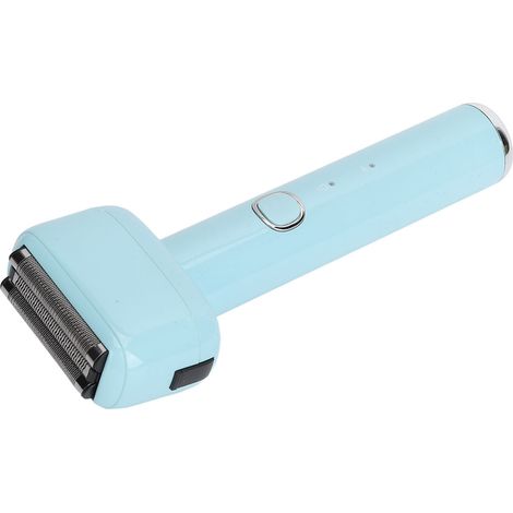 Tondeuse à barbe électrique portable rechargeable, étanche et intelligente, kit de rasage homme avec brosse de nettoyage, bleu (1/5)