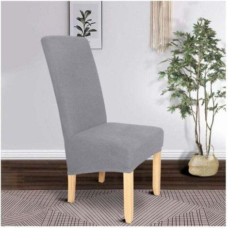 Coprisedia da pranzo XL in 2 pezzi, sfoderabile e lavabile, modello Meal Bomb (grigio chiaro)