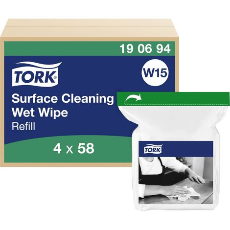 TORK 190694 Lingettes nettoyantes 1 couches (1/2)