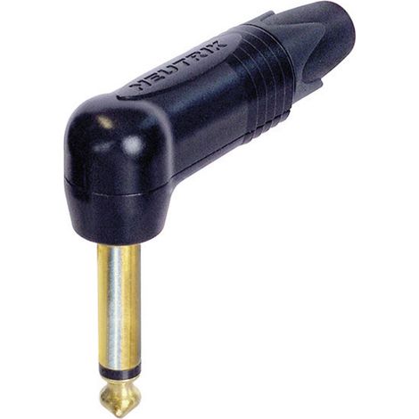 Neutrik NP2RX-B Klinken-Steckverbinder 6.35 mm Stecker, gewinkelt Polzahl: 2 Mono Schwarz 1 St.