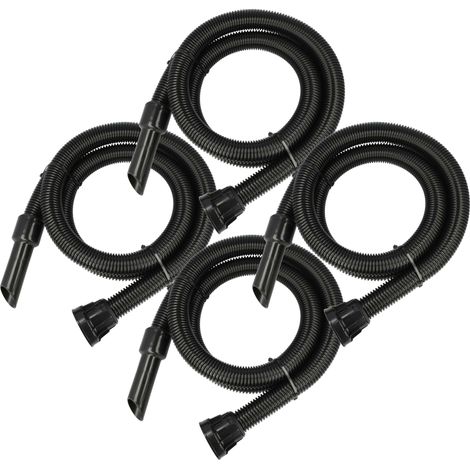 vhbw 4x Ersatz Schlauch kompatibel mit Numatic Henry NSP180 A, NVH180, NVH180 2, HXL221 A2, NSP180 Staubsauger - 2,7 m, 32 mm Rundanschluss