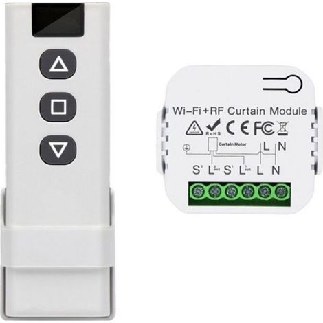 Module Interrupteur Volet Roulant - Sans Fil 433 MHz - AC 110-240 V - 300 W - Portée 100 M - Pour Moteurs Volets Roulants et Stores - 1 Pièce (1/4)