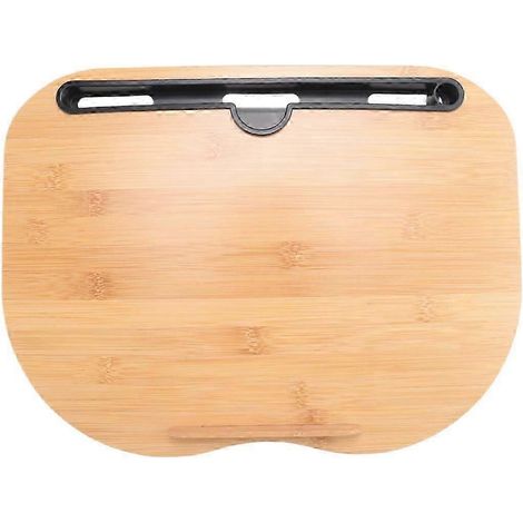 Support pour ordinateur portable réglable avec coussin et plateau de lit, support pour ordinateur portable avec emplacement pour tablette, idéal pour les voyages et la maison. (1/4)