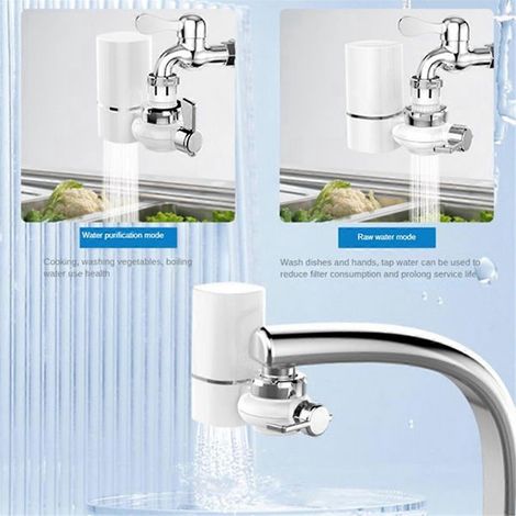 Filtre à eau à montage sur robinet, purificateur d'eau par filtration, capacité de 320 gallons. (1/5)