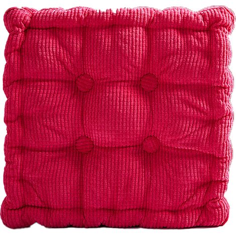Coussin De Siege - Mousse Memoire 5 cm - Dos Non Glissant Microdots - Pour Chaise Bureau Cuisine Salon - 1 Unite (1/5)