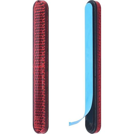 réflecteurs arrière pour moto, réflecteurs autocollants, réflecteurs rouges pour plaque d'immatriculation, compatibles avec vélos, motos, véhicules électriques et scooters (1/5)