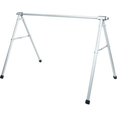 [JAMAIS UTILISÉ] Support de selle de vélo HHG-796, support de vélo avec étrier de suspension, métal époxy 114x170x114cm extensible, argent