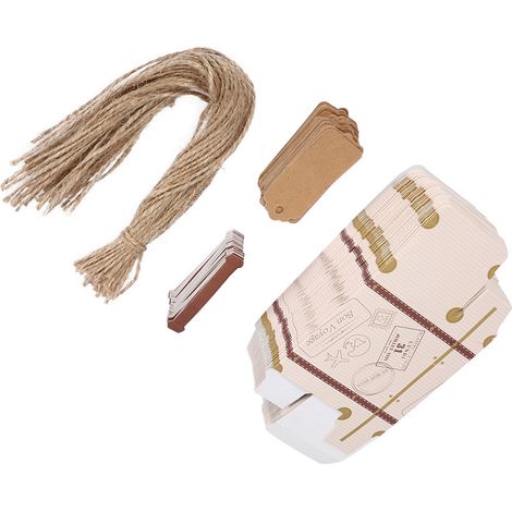 50 Stück/Set Neuartige Mini-Koffer, elegante tragbare Geschenkboxen aus Karton für Süßigkeiten, ideal für Hochzeiten, Partys und Geburtstage (1/5)