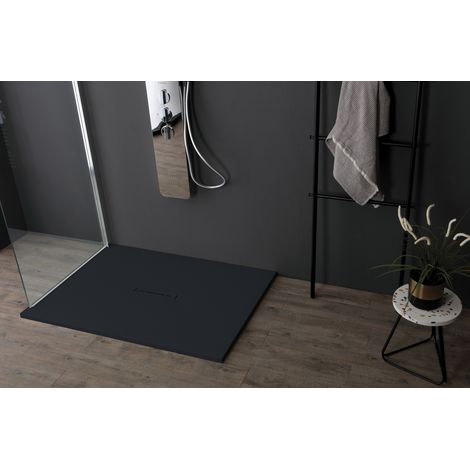 Piatto doccia Ardesia Plus 2,6cm antracite matt 80x120cm
