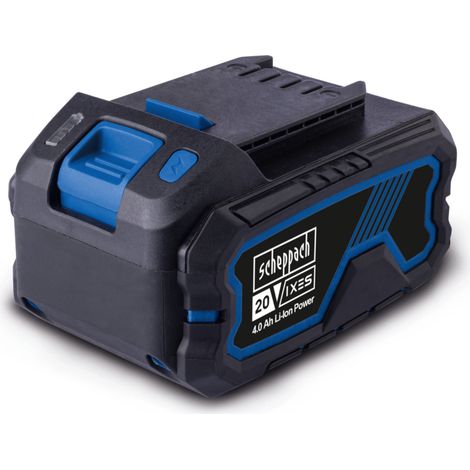 [JAMAIS UTILISÉ] Scheppach Batterie IXES 20V - SBP4.0 - Li-ion - 4,0 Ah - Longue durée de vie - Voyant de charge - Rechargement rapide - Boîtier résistant (1/2)