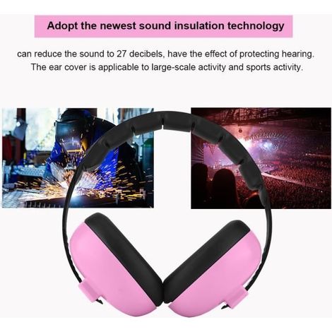 Cache-oreilles pour bébé QIILU - Protection auditive professionnelle - SNR 27 dB (1/4)