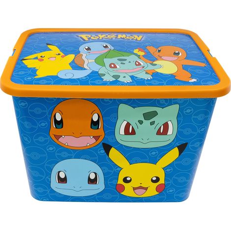 Boîte de Rangement avec Fermeture Clic 23 Litres - Organisateur en Plastique pour Jouets et Chambre d'Enfant (1/4)