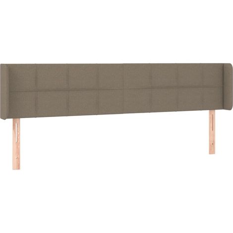 Maison Exclusive - Testiera ad Orecchio Tortora 163x16x78/88 cm in Tessuto