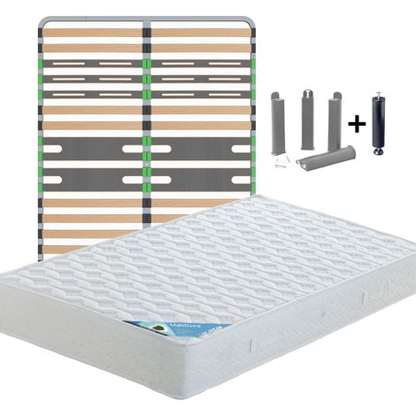 MALDIVES - Pack Matelas + AltoZone 160x200 + Pieds (1/5)