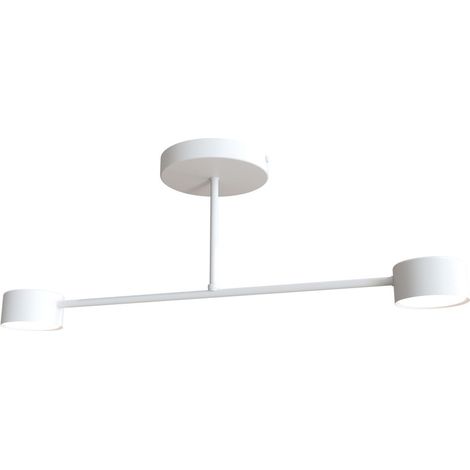 Plafón de techo Tanfa Blanco (2 luces) (1/4)