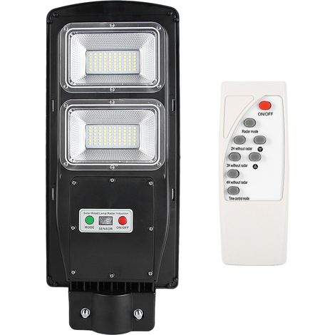 60W 120LED Solar-Wandleuchte mit Bewegungsmelder und Fernbedienung für Gehwege und Flure (1/5)