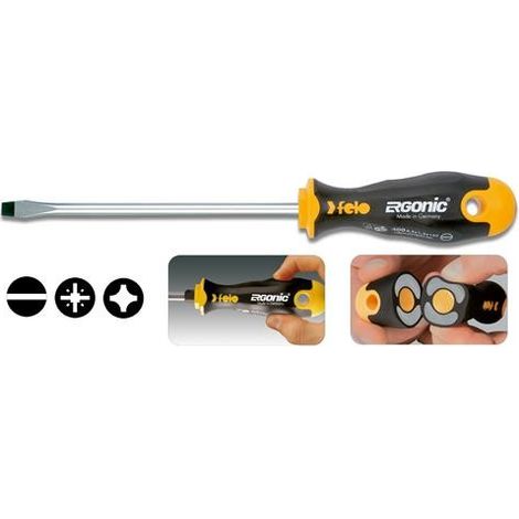 Cacciavite piatto Felo ergonic impugnatura ergonomica 80 mm