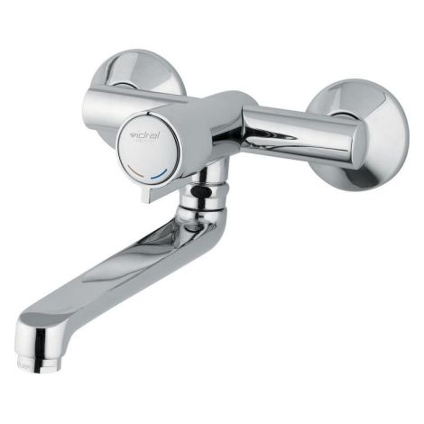 Wandmischer für Waschbecken / Spüle mit Druckknopf Idral Minimal 08135 - 08135-140  140mm