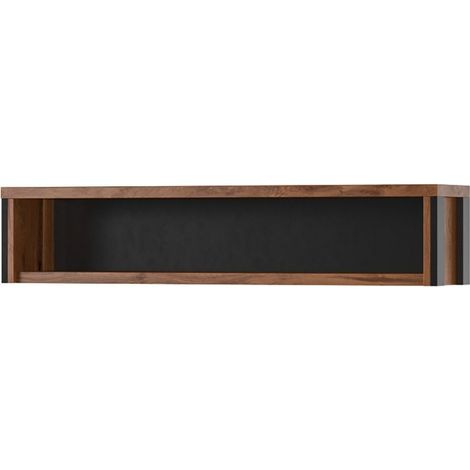 Regal 120cm Kollektion WINDSOR. Farbe dunkle Eiche und anthrazitgrau.