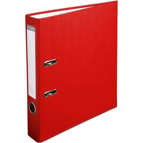 Classeur à levier - EXACOMPTA - BUDGET 915403B - Rouge - 50 mm - A4 21x29,7 cm (1/2)