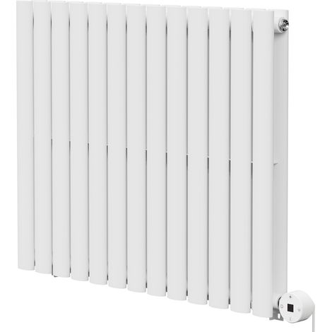 Boone White 600mm x 780mm Horizontal Digital Thermostatic Electric Double Panel Radiator (1/5)
