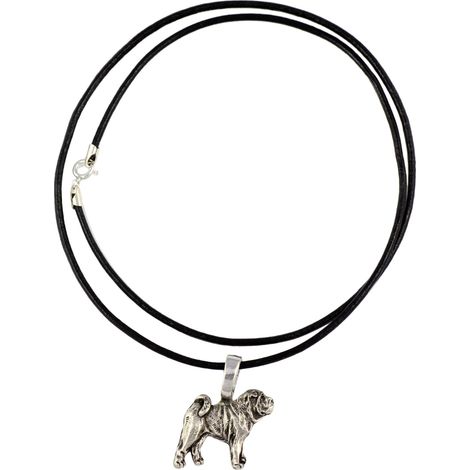 Shar Pei – Hundehalskette, silberplattierter Anhänger für Hundeliebhaber, dezenter Schmuck von Art-Dog (1/4)