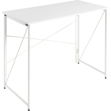 Table de bureau pliante Fed Office blanche ou chêne/blanc (1/5)