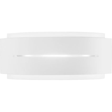 "Applique SCOTT in gesso bianco verniciabile con luce biemissione"