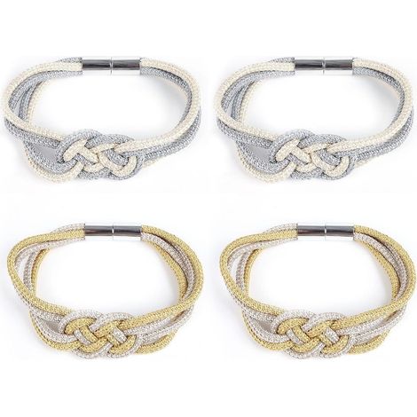 CSPARKV 4 magnetische Vorhang-Krawatten, Vorhang-Zubehör, dekorative Vorhang-Krawatten, Vorhang-Befestigungsgurte, elegante Vorhang-Krawatten, Wohnaccessoires