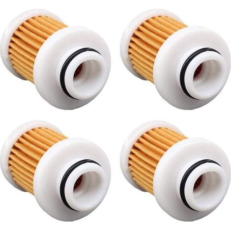 4 filtres à carburant marine jaunes, compatibles Yamaha 40-115 CV, pour moteurs hors-bord 30 à 115 chevaux (1/4)