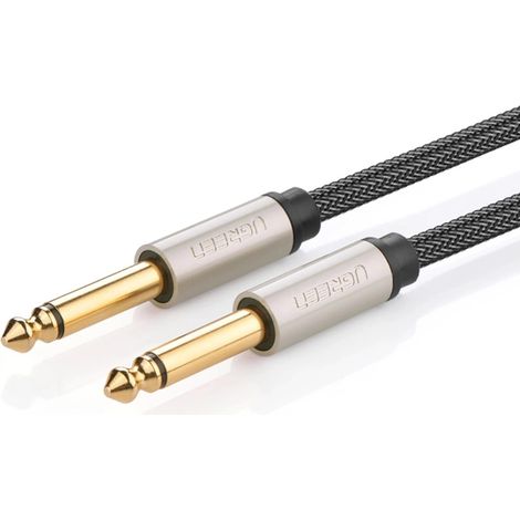 Cavo mono TS Ugreen AV128 10636 jack 6,35 mm / jack 6,35 mm 1 m - grigio