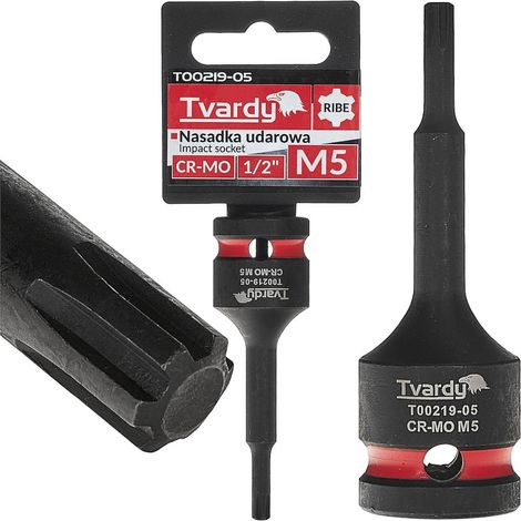Douille à choc Ribe 1/2" M5 CR-MO (10/100) (1/4)