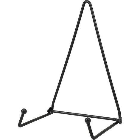Porte-assiettes : Support mural pliable en métal pour présentoir à assiettes et plateaux, idéal pour exposer des cadres photo décoratifs ou ranger vos affaires. (1/4)