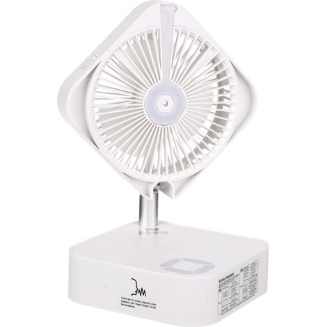 Ventilateur IA – Brumisateur – Chargeur Sans Fil – 4 Vitesses – Veilleuse – Intelligent – Pliable – Multifonction (1/5)